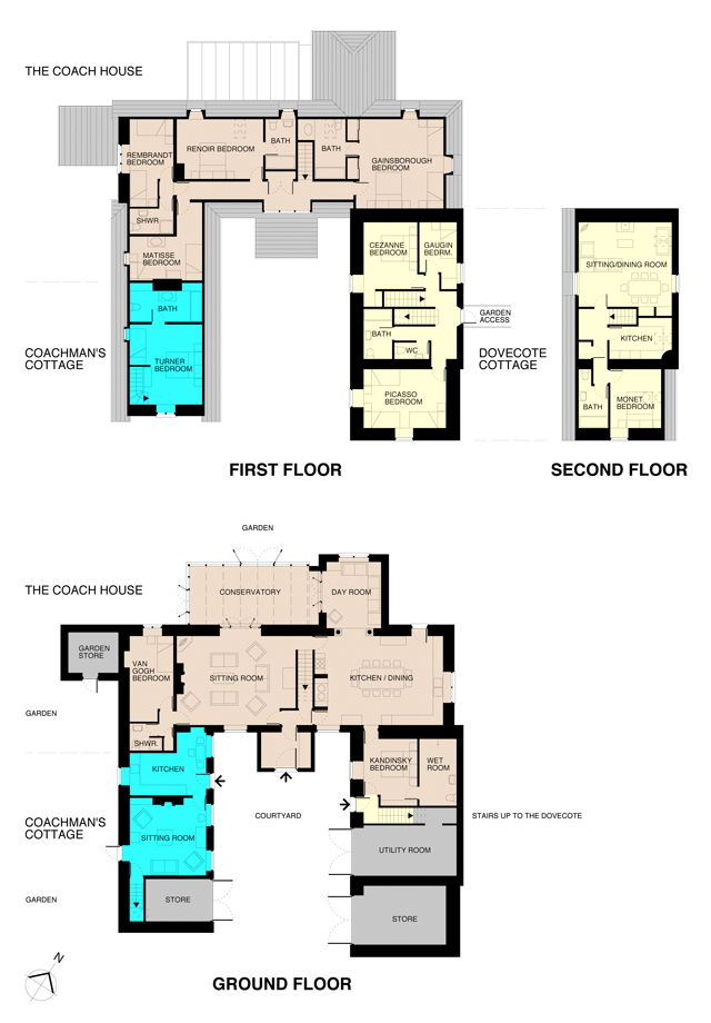 Coach House and properties layout and floorplans