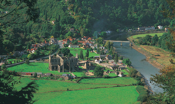 A view of Tintern Abbey